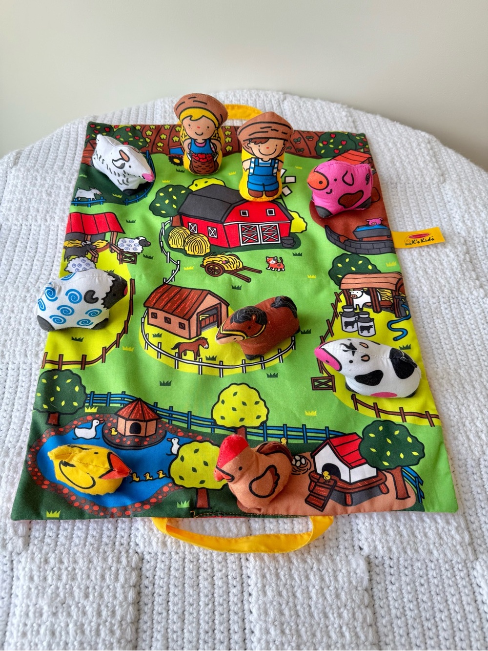 Melissa & Doug K’s Kids Take Along Farm Play Mat - Picture 2 of 12